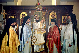 Liturgie pontificale, &eacute;v&ecirc;que Silouane