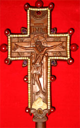 Croix de Bénédiction et relique du Calvaire