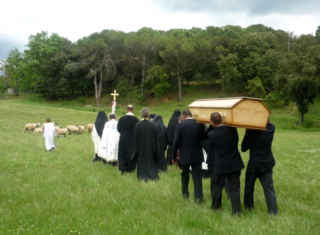 funeral of a monk